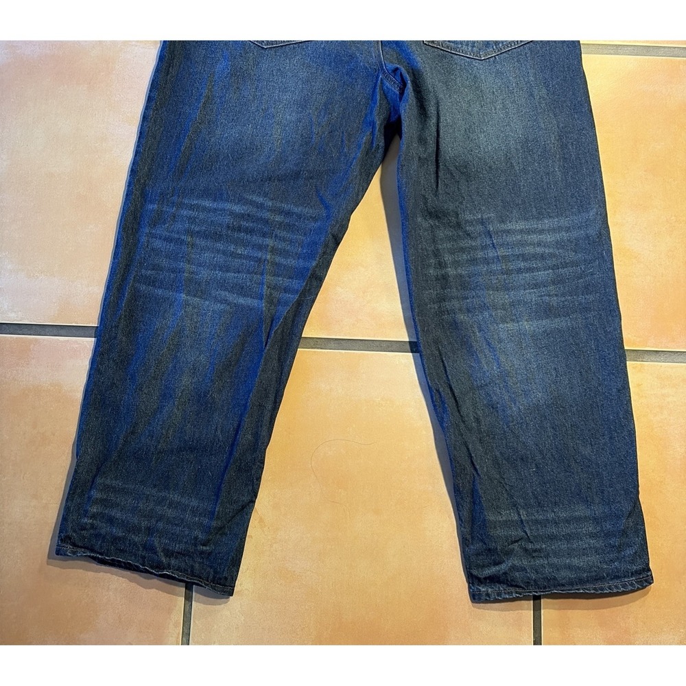 Empyre Vintage Baggy Denim Jeans Graffiti Cat Design Size 38x32 - Picture 12 of 16